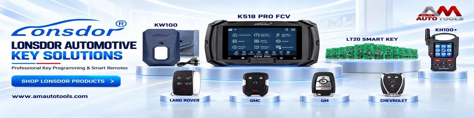 genuine Lonsdor stockist, supplying the K518 key programmer range to locksmiths across Pakistan