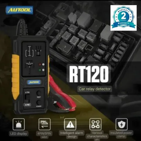 AUTOOL RT120 12V Automotive Relay Tester – 4-Pin & 5-Pin Relay Diagnostic Tool