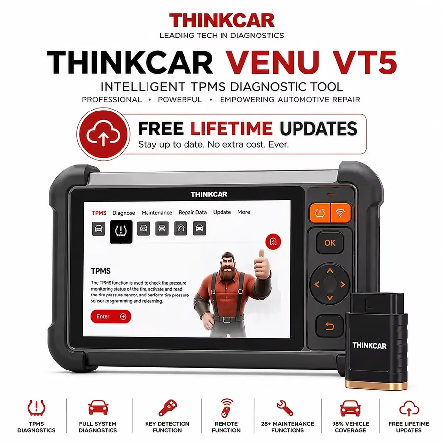THINKCAR VENU VT5 Intelligent Diagnostic & TPMS Programming Tool