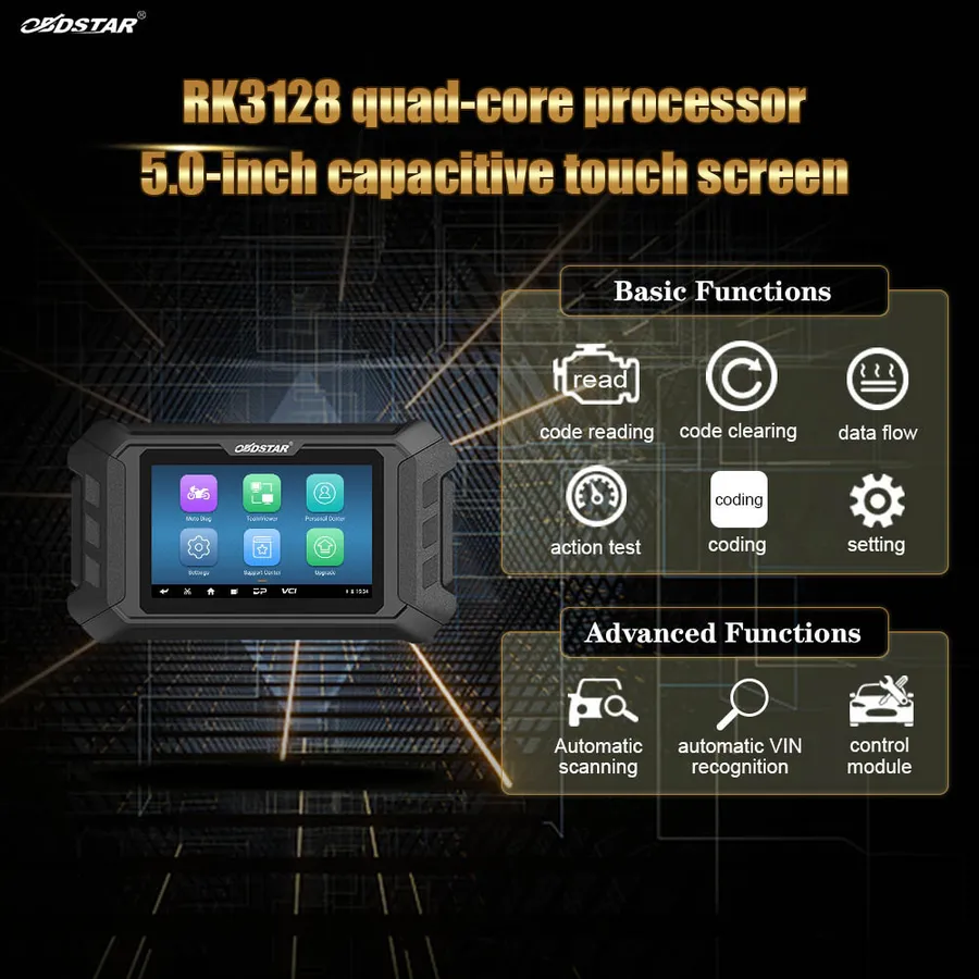 OBDSTAR MS50 Professional Motorcycle, ATV, UTV & Snowmobile Diagnostic Scanner