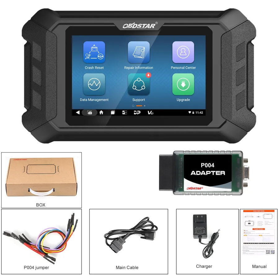 OBDSTAR P50 Airbag Reset Tool SRS Reset with CAN FD Adapter Support Hyundai/Kia/Toyota Bench Airbag Reset & SAS Reset Function