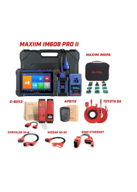 Autel MaxiIM IM608 PRO II Key Programming Tool Full Adapters