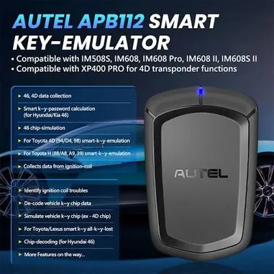 Autel APB112 Smart Key Simulator Works with Autel MaxiIM IM608/ IM508