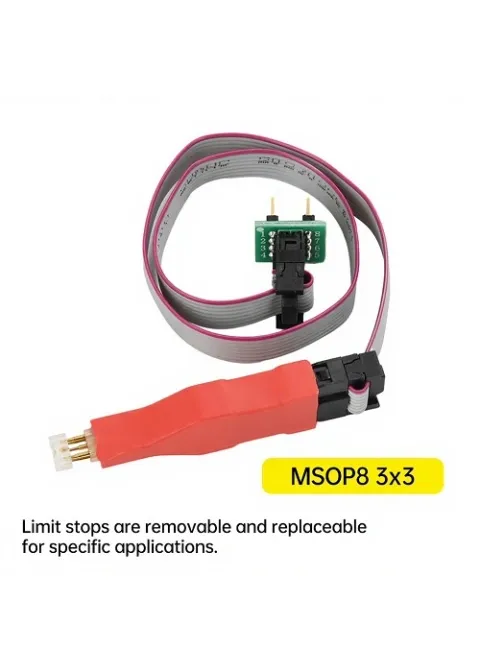 TSSOP8 +MSOP8 eeprom chip spring needle flash read write probe clip cable