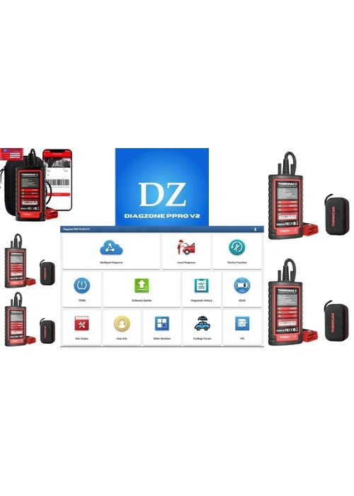 Thinkdiag 2 Diagzone Pro Version All in One Professional Automotive Diagnostic Tool For Car-Trucks-Electric Car-MotorBike-ATV Global Version Years 2-Update - Image 2