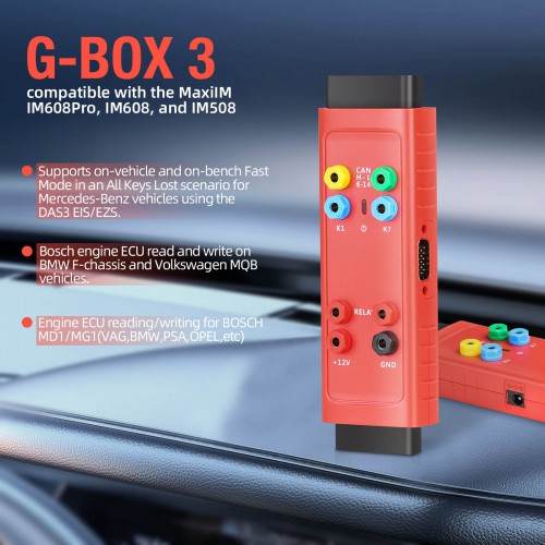 Autel G-Box3 Automotive Key Programmer for Toyota- Mercedes-Benz All Keys Lost Solution - Image 3
