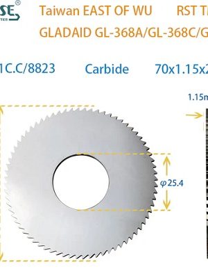 Raise Carbide Flat safe Cutter for GLADAID (70x1.15x25.4) (P-991H)key cutting machine