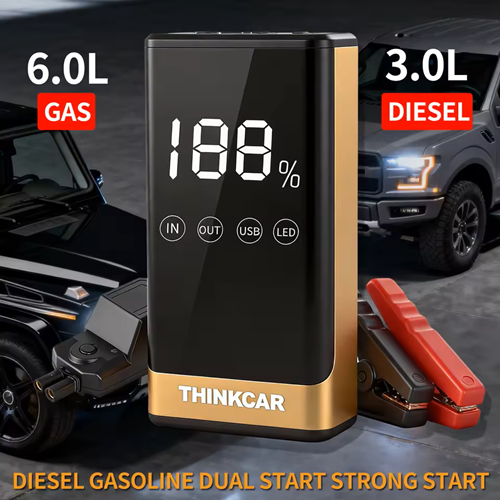 THINKCAR 16000mAh Car Jump Starter 1000A Starting Current Portable Car Charger Booster