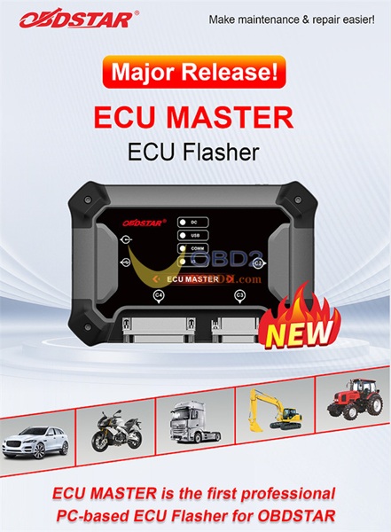 OBDSTAR ECU MASTER PC-based ECU flasher CAR 12-VOLTS PACKAGE